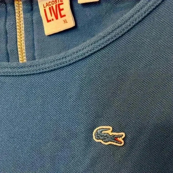 Lacoste L!ve Girls Long Sleeved Blue Dress Size XL, GUC - Picture 2 of 5